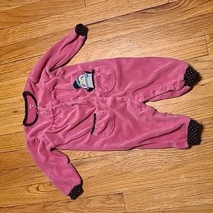 3 for $12 Baby girl 12 month Fleece footless outfit